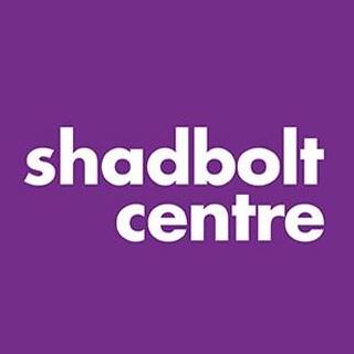 logo with words "shadbolt centre" on a purple square